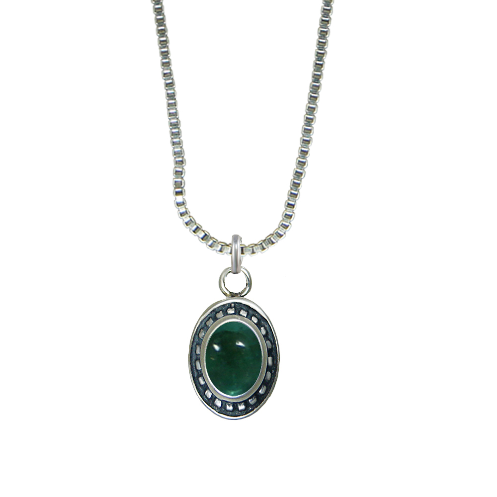 Sterling Silver Little Fluorite Pendant Necklace